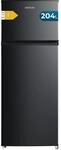 Cecotec Bolero CoolMarket 2D 204 Black E Kombi-K&uuml;hlschrank, kompakt, 204 l, H&ouml;he