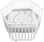 roba Laufgitter 6-eckig inkl. Einlage miffy&reg; - Laufstall 3-fach h&ouml;henverstellbar -