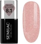 Semilac UV Nagellack Smart Builder 804 Glitter Soft Beige 7 ml &ndash; Ged&auml;mpftes Beige
