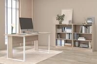 Parisot B&uuml;ro Start Up 22, Wei&szlig; und Japanische Eiche, 3-teilig | Mit zwei