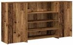 vidaXL Empfangstheke Altholz-Optik 200x50x103,5 cm Holzwerkstoff