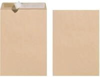 Herlitz Versandtasche C4 90 g Haftklebend, Recyclingpapier, blauer Engel, braun...
