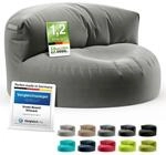 Green Bean Sitzsack Sofa mit F&uuml;llmaterial - Lounge im Sitzsack-Design 90x50cm...