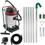 80L Nass- & Trocken Industriestaubsauger, 3000W Motor, Dachrinnenstangen Set, 5m