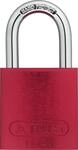 ABUS Aluminium-Vorhangschloss 72/40 rot - Sicherheitsschloss, 40mm 