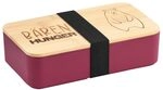 Kesper | Brotdose mit Bambusdeckel und flexiblem Stoffband, Material: