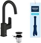GROHE Dice, Waschtischarmatur hoch, wassersparend (Wasserhahn f&uuml;r das Bad,