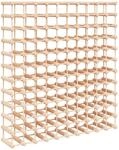 vidaXL Weinregal f&uuml;r 120 Flaschen 112,5x23x123,5 cm Massivholz Kiefer