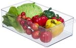 Relaxdays K&uuml;hlschrank Organizer, BPA-frei, aus PE, ohne Deckel, transparent 