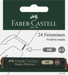 FABER-CASTELL 121799 - Feinmine Super Polymer, H&auml;rtegrad HB, 0.5mm, 24 Minen