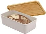bremermann Brotkasten mit Bambus-Deckel, Brotbox mit Schneidebrett, Brottopf...