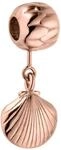 Purelei LEI Seashell Charm &ndash; Wasserfester Charm Anh&auml;nger aus Rosenquarz (14K