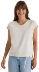 Damen T-Shirt mit Waffel-Struktur