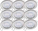 Oktaplex 9x Sedan LED Einbaustrahler 230V 3 Stufen dimmbar 2700K Warmwei&szlig; |...