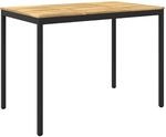vidaXL Gartenbar-Tisch Wei&szlig; und Schwarz 147 x 88,5 x 105 cm