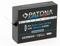 PATONA Platinum Dual-Charger Ladebox f&uuml;r Action Cam Life SL5 | 2-Fach USB-C