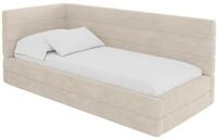 ALTDECOR Jugendbett mit Matratze - BEMY 90x200 Beige | Kinderbett Polsterbett