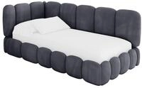 ALTDECOR Jugendbett ohne Matratze - AVRY 90x200 Dunkelgrau | Kinderbett...