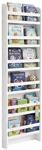 Relaxdays B&uuml;cherregal, 6 F&auml;cher, B&uuml;cher, Spielzeug, wei&szlig; | HxBxT: 200 x 55 x 10