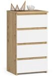 AKORD Kommode CL4 40 cm | 4 Schubladen | Schrank | f&uuml;r das Wohnzimmer | f&uuml;r...