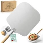 Blumtal Pizzaschieber 30,5x30,5 cm Fl&auml;che + abnehmbarer Holzgriff 24,5 cm -
