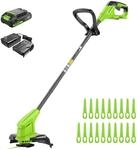 Greenworks 24V Akku Rasentrimmer 25 cm Schnittbreite | f&uuml;r kleine bis mittlere