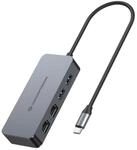 CONCEPTRONIC USB-C Adapter mit 2X Gigabit-Ethernet und 2X USB-A 3.2, 5 Gbit/s,...