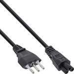 InLine 16656S Netzkabel f&uuml;r Notebook, Italien, 3pol Kupplung, 2m