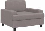 vidaXL Sessel Taupe Stoff | Der Bezug aus 100 % Polyester ist sehr glatt, Das...
