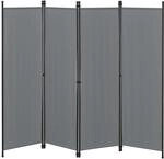 Raumteiler Huesca 4-teilig 200x171cm Paravent Trennwand 4-TLG. Sichtschutz...