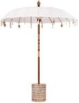 vidaXL Balinesischer Sonnenschirm mit Sockel 250 190 x 190 x 250 cm