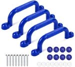 Relaxdays Kletterger&uuml;st Griffe, 4er Pack, je Haltegriff bis 100 kg, Spielturm &