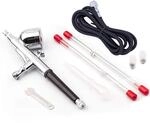 Fengda Profi Doppelte Aktion Airbrush Pistole Kit FE-130K mit Adapter,