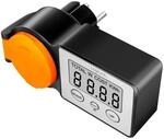 LogiLink EM0007 - Au&szlig;ensteckdose mit Energiekostenmesser, 2.0" LCD-Anzeige und