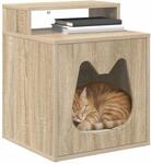 vidaXL Katzenhaus Sonoma 42,5 x 40 x 53,5 cm Holzwerkstoff
