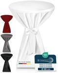 Beautissu Premium Stehtischhussen Blickdicht rutschfest b&uuml;gelfrei waschbar |...
