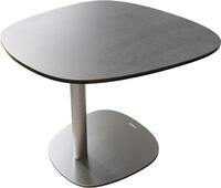 DELIFE Beistelltisch Edge Boot 60x60 cm Keramik Beton Grau Eleny | Edelstahl