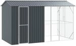 vidaXL Vogelk&auml;fig Anthrazit 430 x 208 x 247 cm Verzinkter Stahl | H&auml;lt...