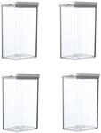 Mepal 4-tlg Vorratsdosen Spar-Set Omnia 2000 ml Nordic White/Wei&szlig; Vorratsdose
