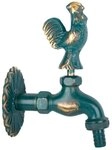 Boni-Shop Nostalgie Auslaufventil Wasserhahn Verschiedene Motive (Hahn patiniert
