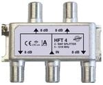 Astro 4fach 5-1218MHz Verteiler HFT4, Metall, Silber, 14 x 24 cm