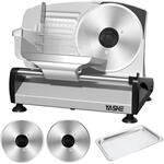 YASHE Elektrische Allesschneider Mit Leisem DC-Motor, 200W Brotschneidemaschine,