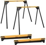 TRUTZHOLM Arbeitsbock 2er-Set, klappbar, 76 cm, 1.000 kg Gesamtlast | Je Bock...