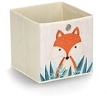 Zeller 14478 Aufbewahrungsbox "Fuchs", Vlies, beige, ca. 28 x 28 x 28 cm