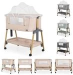 Cangaroo Babybett, Beistellbett Adoro, verstellbar, Matratze, Moskitonetz,...