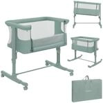 Lionelo Aurora 3 in 1 Babybett bis 9 kg, Beistellbett, Wiege | H&ouml;henverstellug und