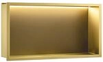 Rea - Innenregal Badezimmer Led 30x60 Gold geb&uuml;rstet - 10x60x30 cm