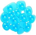 MSV Antirutschmatte f&uuml;r Bad oder Dusche, 4 St&uuml;ck, Blau (durchsichtig) | mit