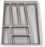 ORGA-BOX II Besteckeinsatz 462 x 355 mm silbergrau | f&uuml;r Nobilia 45er...