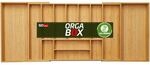 Orga-Box UNIVERSAL Besteckkasten aus Bambus verstellbar | f&uuml;r Schrankbreite...